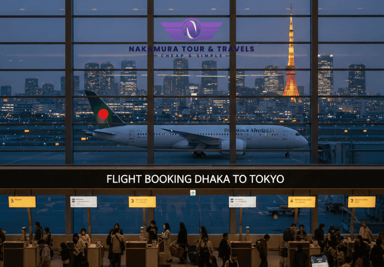 Flight Booking Dhaka to Tokyo Best Deals & Expert Support
