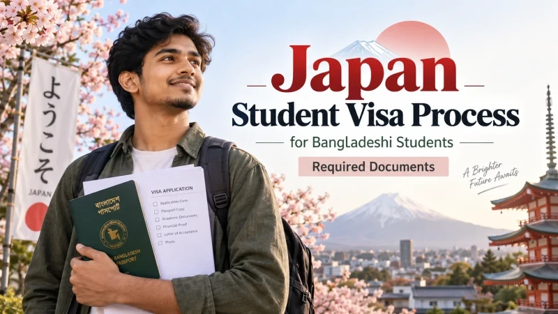 Japan student visa process for Bangladeshi students: required documents